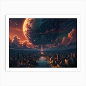 City At Night Art Print