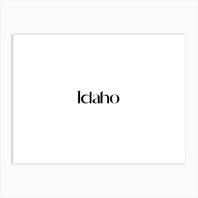 Idaho Art Print