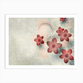 Abstract Flowers 7 Art Print