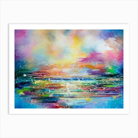 The Magic Of Sea Sunset Art Print