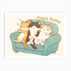 Snuggle Buddies 2 Art Print