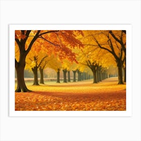 Autumn Trees Art Print