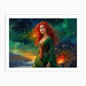 Irish Mermaid Art Print