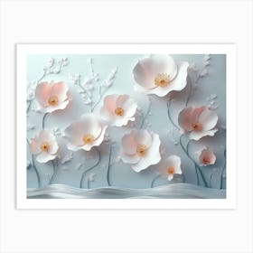 3d Roses 1 Art Print