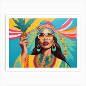 Boho Woman Art Print