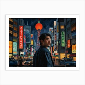 Tokyo City Art Print