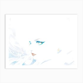 The blue-eyed girl 2 Art Print