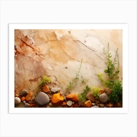 Rocks And Plants Art Print