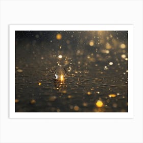 Raindrops In The Rain Art Print