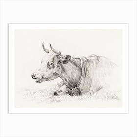 Lying Cow (1825), Jean Bernard Art Print
