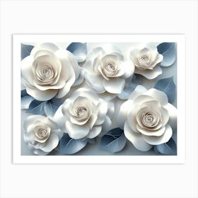 Paper Roses 14 Art Print