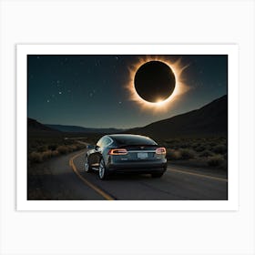 Tesla Model S Art Print