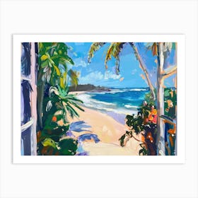 Byron Bay From The Window View Painting 3 Art Print