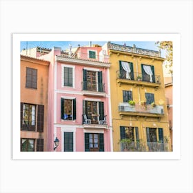 Barcelona Colorful Buildings Art Print