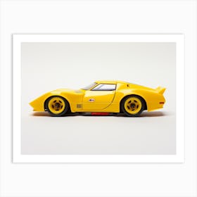 Toy Car 69 Corvette Racer Yellow Art Print