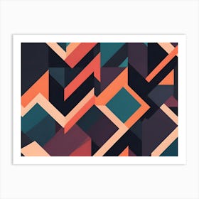 Abstract Geometric Pattern 4 Art Print