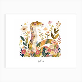 Little Floral Cobra 6 Poster Art Print