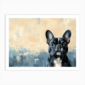 Minimal Frenchie 11 Art Print