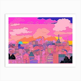 Vienna Skyline Art Print