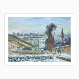 Snow Effect At The Hermitage (1875), Camille Pissarro Art Print