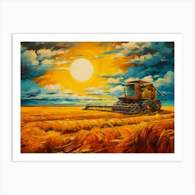 Wheat Harvest Art Print