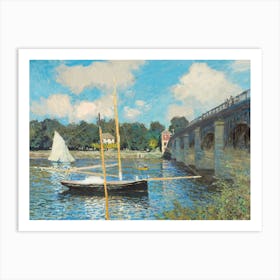 Claude Monet - Bateau Mouche Art Print