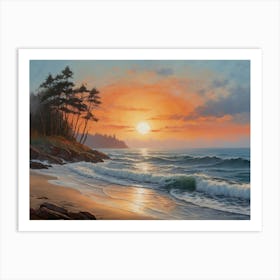 Seascape 7 40x30in 12000x9000px 47 Art Print