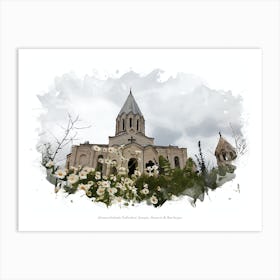 Ghazanchetsots Cathedral, Georgia, Armenia & Azerbaijan Art Print