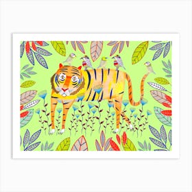 Tiger Plants Art Print