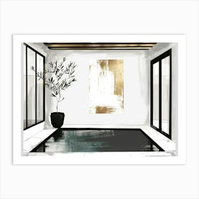 Modern Living Room 6 Art Print