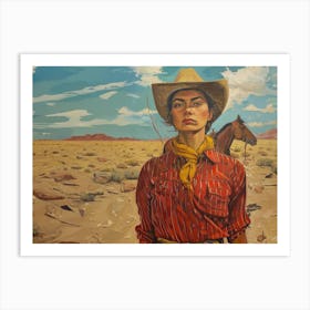 Cowgirl 2 Fy H Art Print