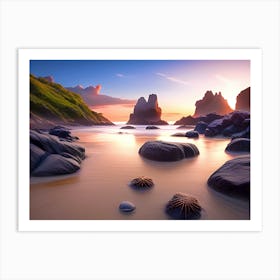 Imagined Beach #4 Art Print