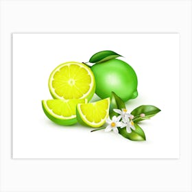 Lemon Lime Art Print