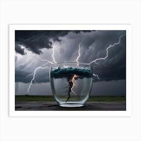 Lightning In A Glass 1 Art Print