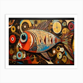 Fish Painting 1 Art Print