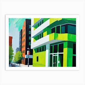 Business District In The Heart Of California 2 Art Print