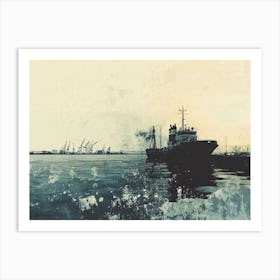 Ship Docked Art Print