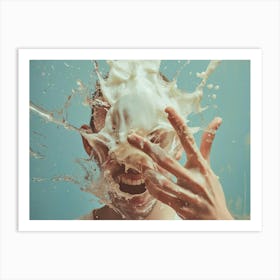 Splash Of Milk 1 Art Print