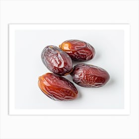 Dates On A White Background 10 Art Print