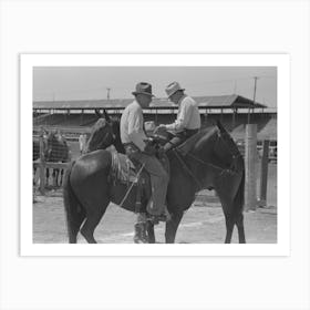 Officials At The Polo Match, Abilene, Texas By Russell Lee Art Print