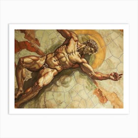 Contemporary Artwork Inspired By Michelangelo Buonarroti 3 Art Print