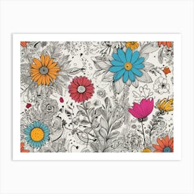 Floral Pattern 4 Art Print