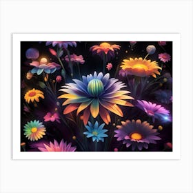 Colorful Flowers 2 Art Print