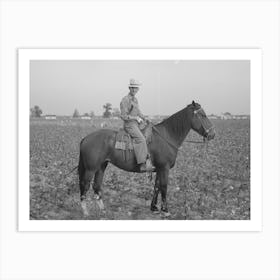 Member Of Cooperative Association, Overseer Of Cotton Pickers, Lake Dick Project, Arkansas By Russell Lee Art Print