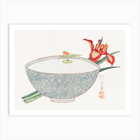 Bowl Of Water With Tiny Boatman Floating, Yamada Hogyoku Art Print