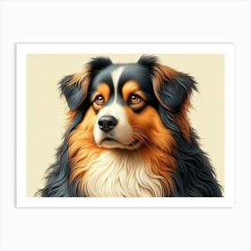 Bernese Mountain Dog Art Print