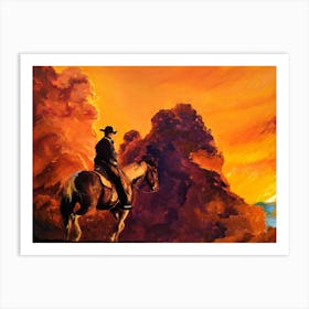 The Cowboy And Wild West Art Print