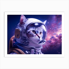 Cat In Space Art Print