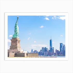 Statue Of Liberty In New York City Art Print