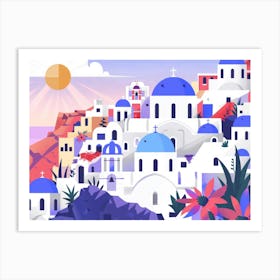 Santorini 15 Art Print